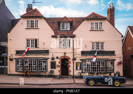 Dorking, Surrey, UK- A pub on the high street Stock Photo