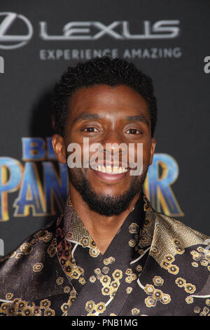 Chadwick Boseman  01/29/2018 The World Premiere of 'Black Panther' held at The Dolby Theatre in Los Angeles, CA Photo by Izumi Hasegawa / HNW / PictureLux Stock Photo