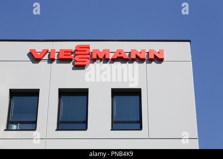 Saint Priest, France - September 8, 2018: Viessmann office building in France Stock Photo
