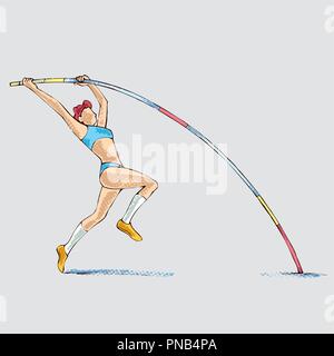Pole Vault Vector Art Icons and Graphics for Free Download