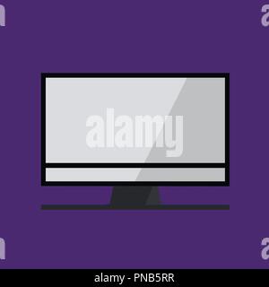 Flat design business Vector Illustration concept Empty copy space modern abstract background Geometric element. Dual view Desktop Computer Monitor Dig Stock Vector