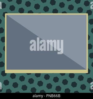 Flat design business Vector Illustration Empty template Layout for invitation greeting card promotion poster voucher. Rectangular Shape Form in half d Stock Vector