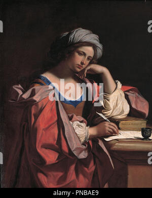 The Persian Sibyl. Date/Period: 1647 - 1648. Painting. Oil on canvas. Height: 1,170 mm (46.06 in); Width: 960 mm (37.79 in). Author: GUERCINO. Stock Photo