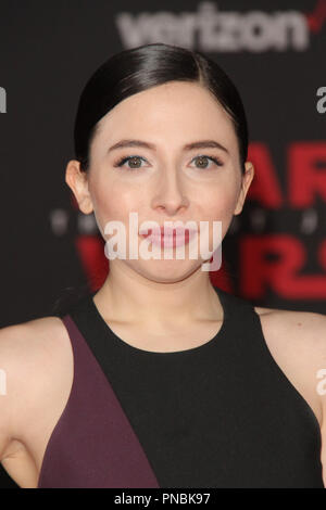 Esther Povitsky at the World Premiere of Lucasfilm's "Star Wars: The
