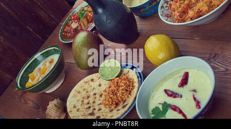 Food set dish from Southern India assortment Stock Photo