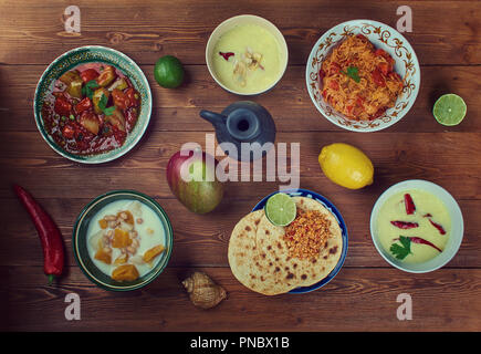 Food set dish from Southern India assortment Stock Photo