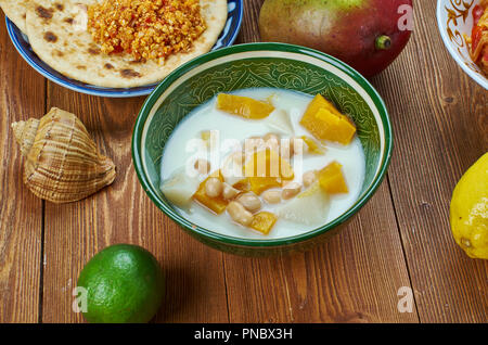 Olan Food set dish from Southern India of the Kerala cuisine Stock Photo