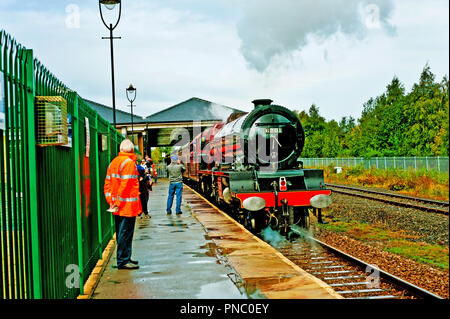 Princess class No 6201 Princess Elizabeth at North Road Station, Darlington, England Stock Photo