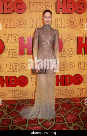 Amanda Crew at the 69th Annual Emmy Awards held at the Microsoft