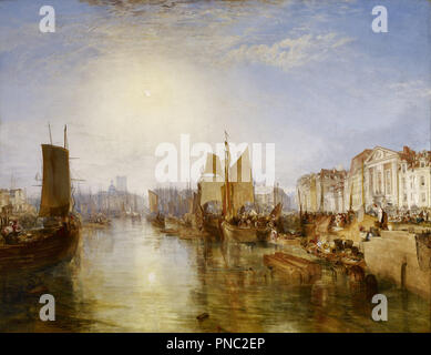 The Harbor of Dieppe. Date/Period: Ca. 1826. Painting. Oil on canvas. Height: 173.7 cm (68.3 in); Width: 225.4 cm (88.7 in). Author: J. M. W. Turner. William Turner. Stock Photo