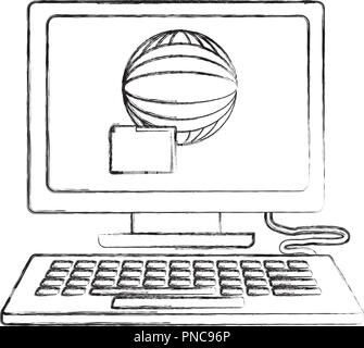 computer business folder file world technology Stock Vector