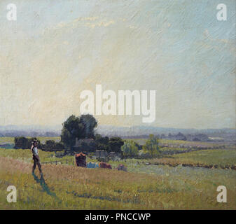 Morning light. Date/Period: 1916. Painting. Oil on canvas on cardboard. Height: 517 mm (20.35 in); Width: 569 mm (22.40 in). Author: ELIOTH GRUNER. Stock Photo