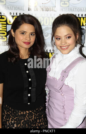 Melonie Diaz And Sarah Jeffery Promoting Their New Show
