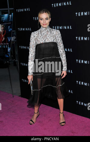 Margot Robbie at the "Terminal" Premiere held at the ArcLight Hollywood