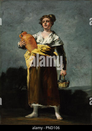 La Aguadora / The Water Carrier. Date/Period: Between 1808 and 1812. Painting. Oil on canvas. Height: 68 cm (26.7 in); Width: 50.5 cm (19.8 in). Author: GOYA, FRANCISCO DE. Stock Photo