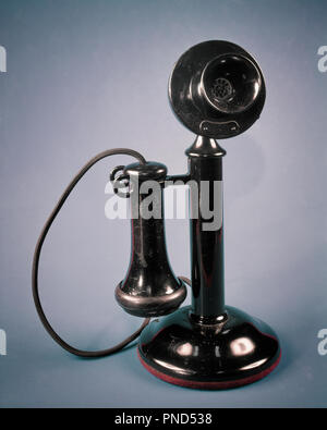 1910s 1920s 1930s ANTIQUE CANDLESTICK TELEPHONE  - ks7591 HAR001 HARS OLD FASHIONED Stock Photo