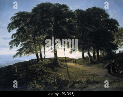 Der Morgen / Morning. Date/Period: 1813. Painting. Oil on canvas. Height: 76 cm (29.9 in); Width: 102 cm (40.1 in). Author: Karl Friedrich Schinkel. SCHINKEL, KARL FRIEDRICH. Stock Photo