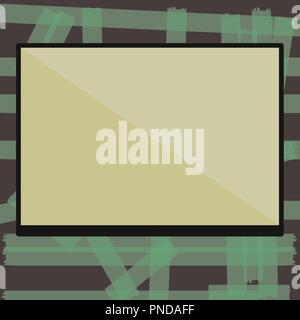 Flat design business Vector Illustration Empty copy space for Ad website promotion esp isolated Banner template. Rectangular Shape Form in half diagon Stock Vector