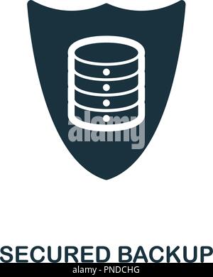 Database with shield icon, simple style Stock Vector Image & Art - Alamy