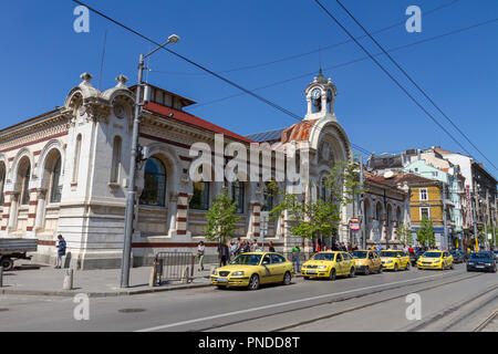 Sofia's Central Market Hall in Sofia, Bulgaria. Stock Photo