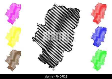 Aragon (Kingdom of Spain, Autonomous community) map vector illustration ...