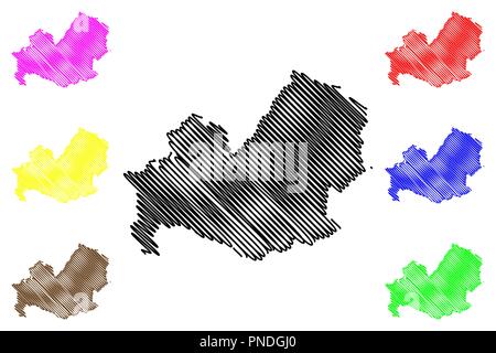 Molise (Autonomous region of Italy) map vector illustration, scribble sketch Molise map Stock Vector