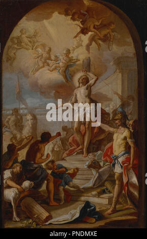 The Martyrdom of St. Sebastian. Date/Period: Ca. 1780. Oil paintings. Oil on canvas. Author: Diana, Giacinto. Stock Photo