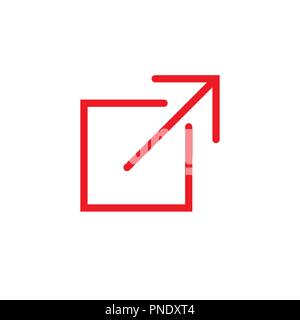 External Link Icon for UI or UX web / mobile applications Stock Vector