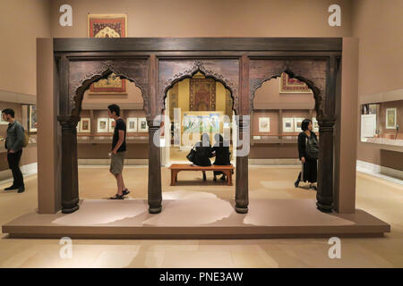 Later South Asian Galleries in the Metropolitan Museum of Art, NYC, USA Stock Photo