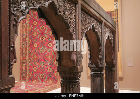 Later South Asian Galleries in the Metropolitan Museum of Art, NYC, USA Stock Photo