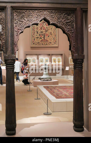 Later South Asian Galleries in the Metropolitan Museum of Art, NYC, USA Stock Photo