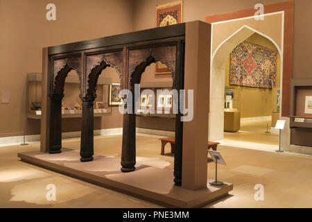 Later South Asian Galleries in the Metropolitan Museum of Art, NYC, USA Stock Photo