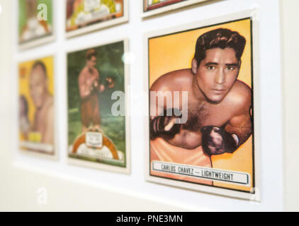 'On the Ropes' Vintage Boxing Cards from the Jefferson R. Burdidyck Collection at the Metropolitan Museum of Art, NYC, USA Stock Photo