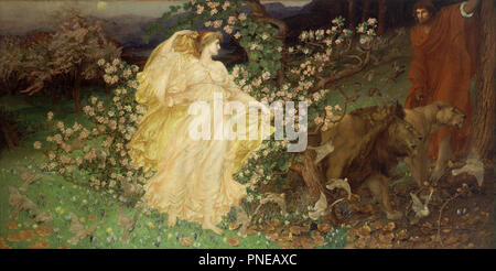 Venus and Anchises. Date/Period: Between 1889 and 1890. Painting. Oil on canvas. Height: 1,486 mm (58.50 in); Width: 2,965 mm (116.73 in). Author: WILLIAM BLAKE RICHMOND. Stock Photo