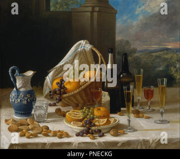 Luncheon Still Life. Date/Period: Ca. 1860. Painting. Oil on canvas. Height: 64.6 cm (25.4 in); Width: 77.2 cm (30.3 in). Author: John F. Francis.