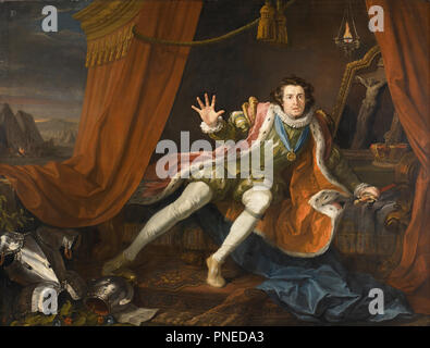 David Garrick as Richard III. Date/Period: Ca. 1745. Painting. Oil on canvas. Height: 1,905 mm (75 in); Width: 2,508 mm (98.74 in). Author: William Hogarth.