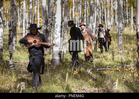 RELEASE DATE: May 23, 2018 TITLE: Midnight Sun STUDIO: Netflix DIRECTOR: Daryl Hannah PLOT: A group of outlaws search for a mountain treasure and experience the supernatural powers of a full moon. STARRING: LUKAS NELSON as Jailtime. (Credit Image: © Netflix/Entertainment Pictures) Stock Photo