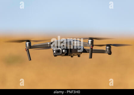 Drone, quadrocopter, DJI Mavic 2 PRO, multicopter, with Hasselblad 20 megapixel camera Stock Photo