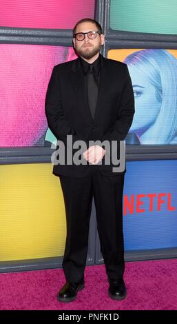 September 20, 2018 .Jonah Hill, Emma Stone attend Netflix;s original ...