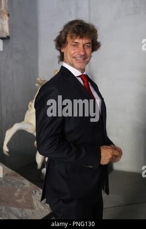 *** Local Caption *** Naples National Archaeological Museum Press Conference Tonight in Pompei led by Alberto Angela.In the photo Alberto Angela Stock Photo