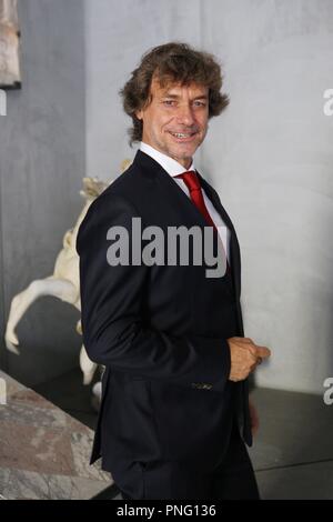 *** Local Caption *** Naples National Archaeological Museum Press Conference Tonight in Pompei led by Alberto Angela.In the photo Alberto Angela Stock Photo