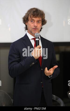 *** Local Caption *** Naples National Archaeological Museum Press Conference Tonight in Pompei led by Alberto Angela.In the photo Alberto Angela Stock Photo