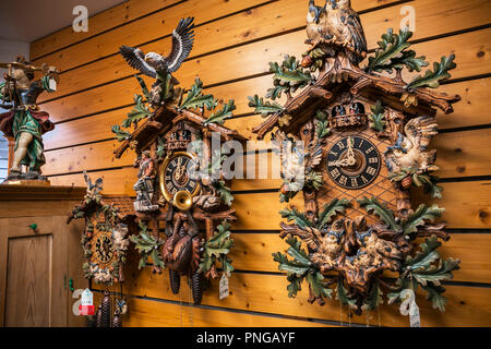 Black Forest Cuckoo Clock. Drubba company. Titisee. Titisee-Neustadt. Black Forest. Baden Wurttemberg. Germany. Europe Stock Photo