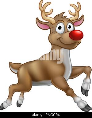 Reindeer Christmas Cartoon Character Stock Vector