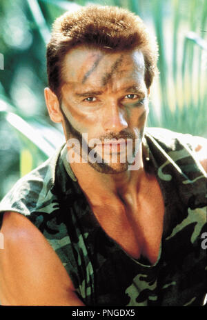 Original film title: PREDATOR. English title: PREDATOR. Year: 1987. Director: JOHN MCTIERNAN. Stars: ARNOLD SCHWARZENEGGER. Credit: 20TH CENTURY FOX / Album Stock Photo