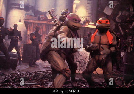 Original film title: TEENAGE MUTANT NINJA TURTLES II: THE SECRET OF THE OOZE. English title: TEENAGE MUTANT NINJA TURTLES II: THE SECRET OF THE OOZE. Year: 1991. Director: MICHAEL PRESSMAN. Credit: NEW LINE CINEMA / Album Stock Photo