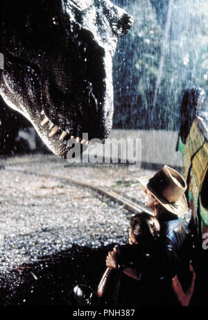 Original film title: JURASSIC PARK. English title: JURASSIC PARK. Year: 1993. Director: STEVEN SPIELBERG. Stars: SAM NEILL. Credit: AMBLIN/UNIVERSAL / Album Stock Photo