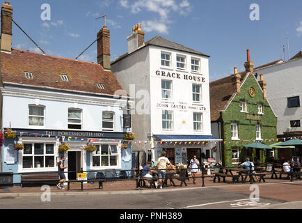 The Portsmouth Hoy Public House at Poole Quay, Dorset, UK Stock Photo ...