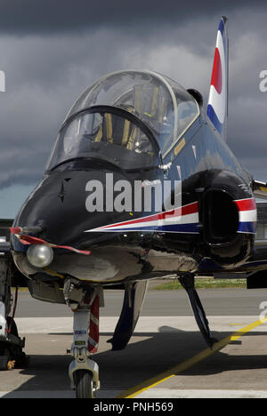 BAe Hawk T1 XX325, at RAF Valley, Anglesey, Stock Photo