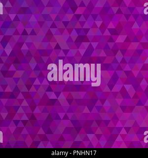 Purple abstract mosaic triangle tile pattern background - modern polygon vector graphic design from regular triangles Stock Vector
